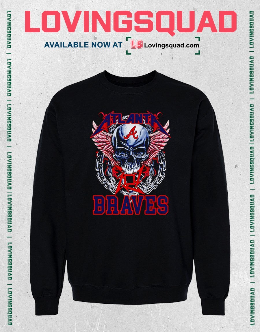Atlanta Braves Skull Graphic Shirt