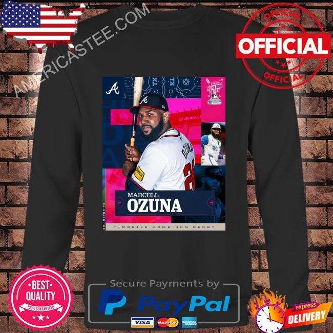 Atlanta braves slugger marcell ozuna will participate in the #hrderby in arlington shirt