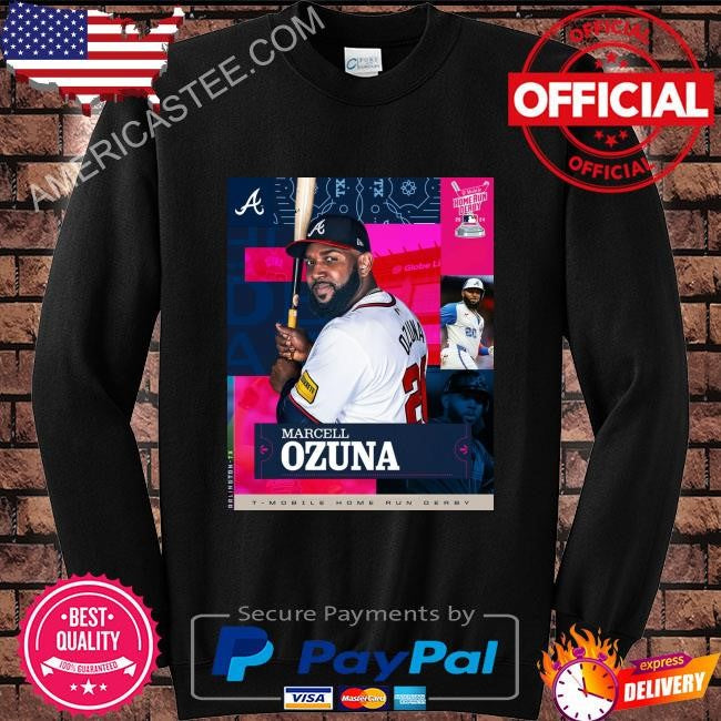 Atlanta braves slugger marcell ozuna will participate in the #hrderby in arlington shirt