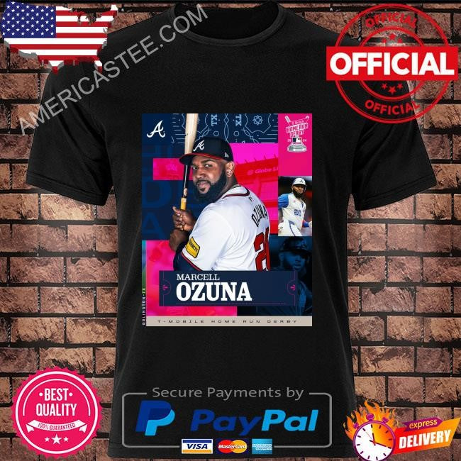 Atlanta braves slugger marcell ozuna will participate in the #hrderby in arlington shirt