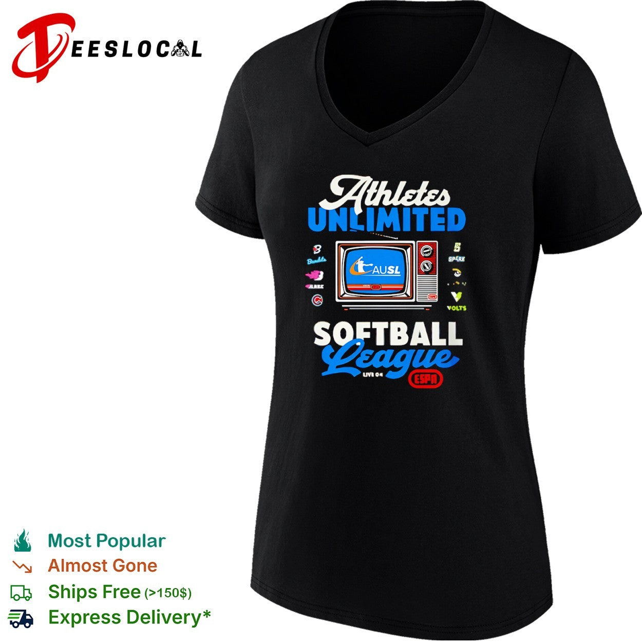 Ausl softball league tv athletes unlimited live on shirt