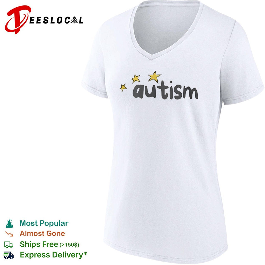 Autism with yellow stars shirt