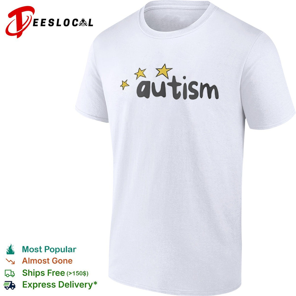 Autism with yellow stars shirt