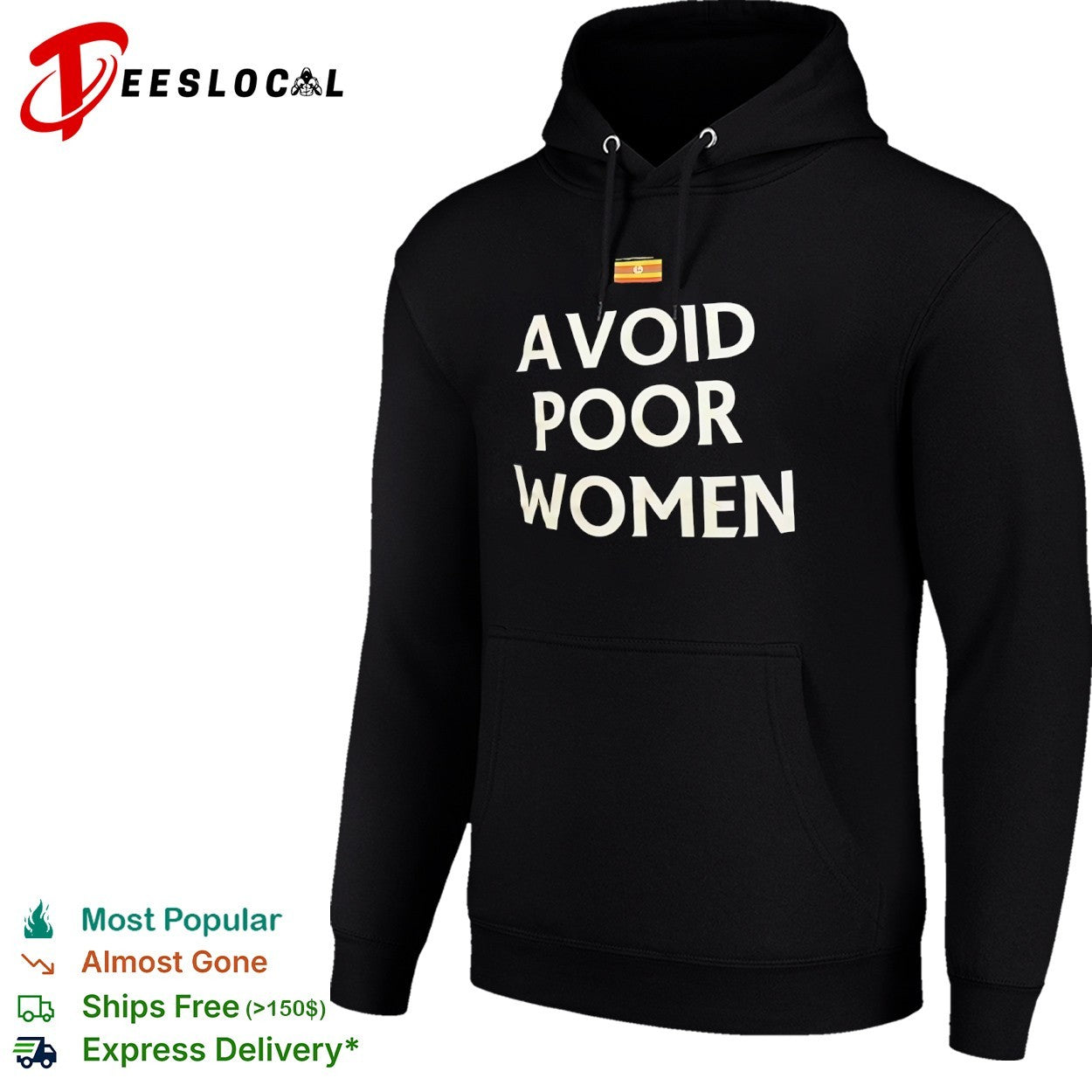 Avoid poor women Uganda flag shirt