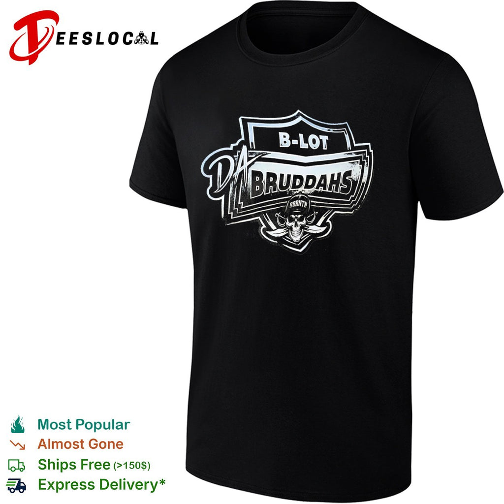 B Lot Da Bruddahs R8rntn Skull Pirates shirt