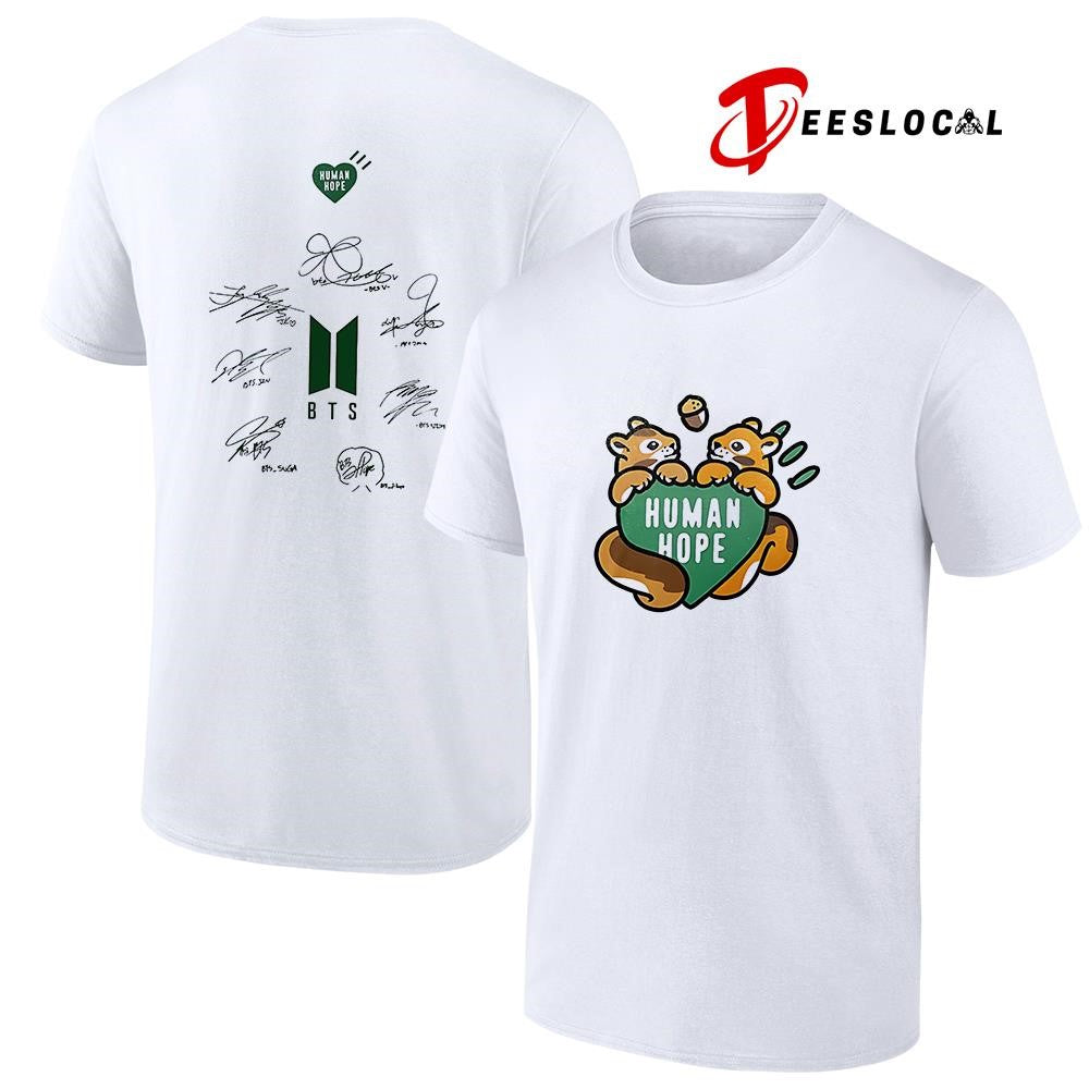 BTS Comeback and World Tour human hope squirrel signature shirt