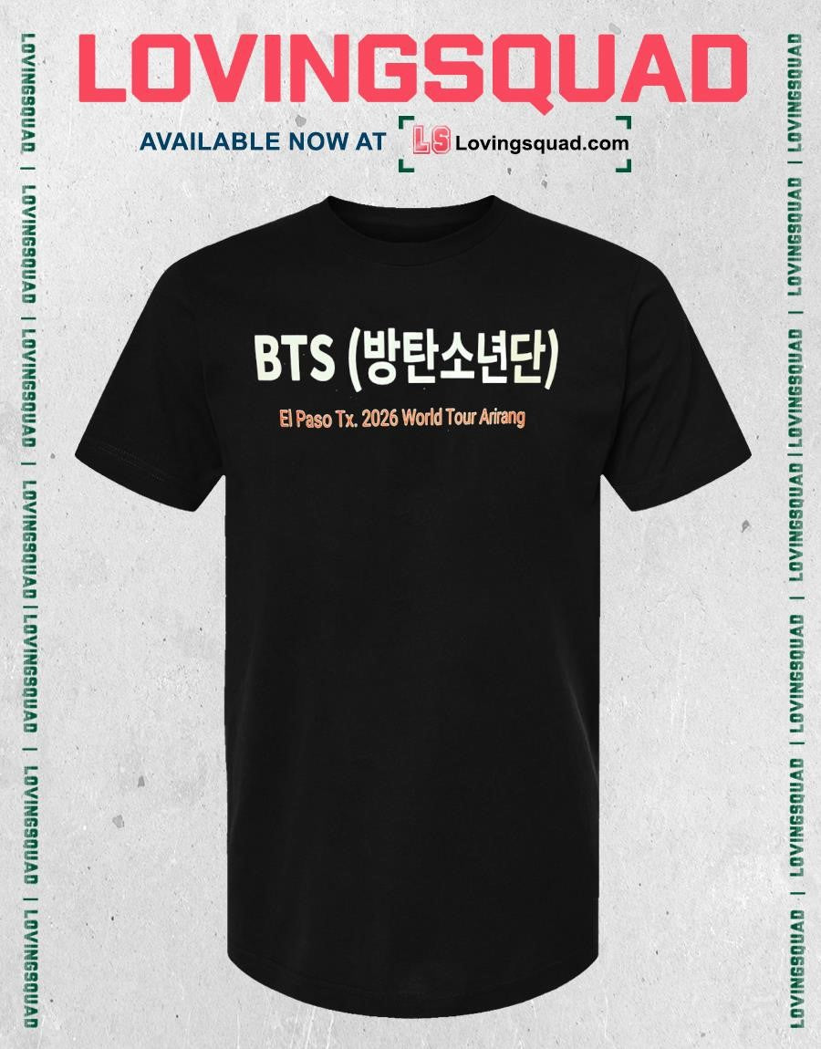 BTS El Paso Tx Arirang World Tour 2026 shirt