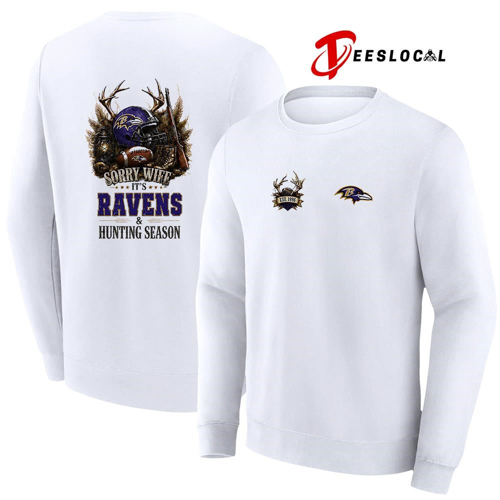 Baltimore Ravens sorry wife it’s hunting season deer shirt