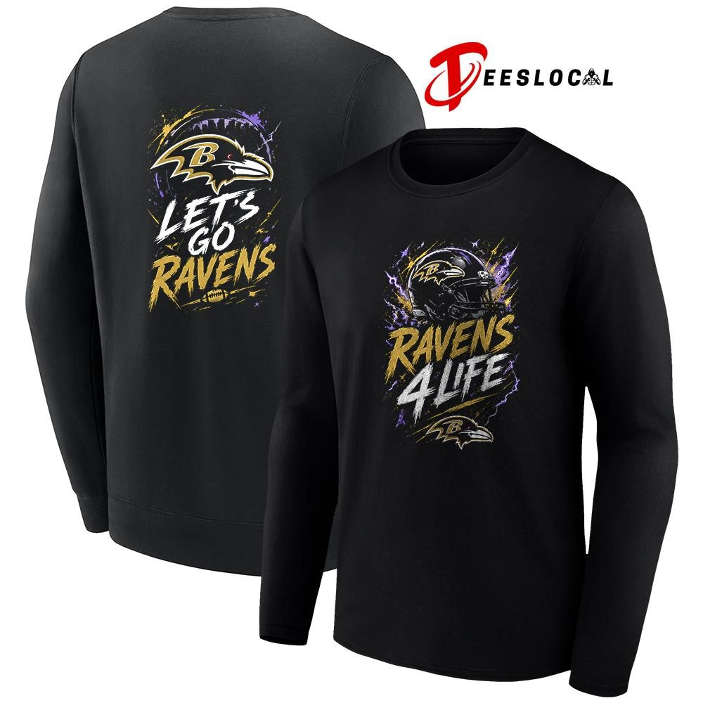Baltimore Ravens x fan 4 life graphic shirt