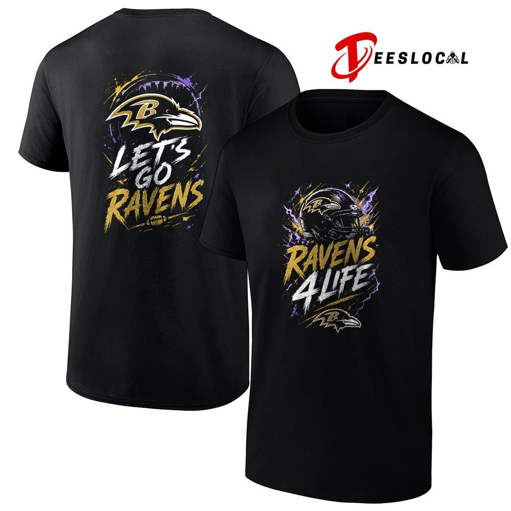Baltimore Ravens x fan 4 life graphic shirt