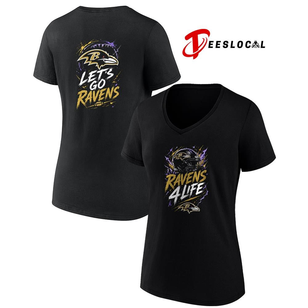 Baltimore Ravens x fan 4 life graphic shirt