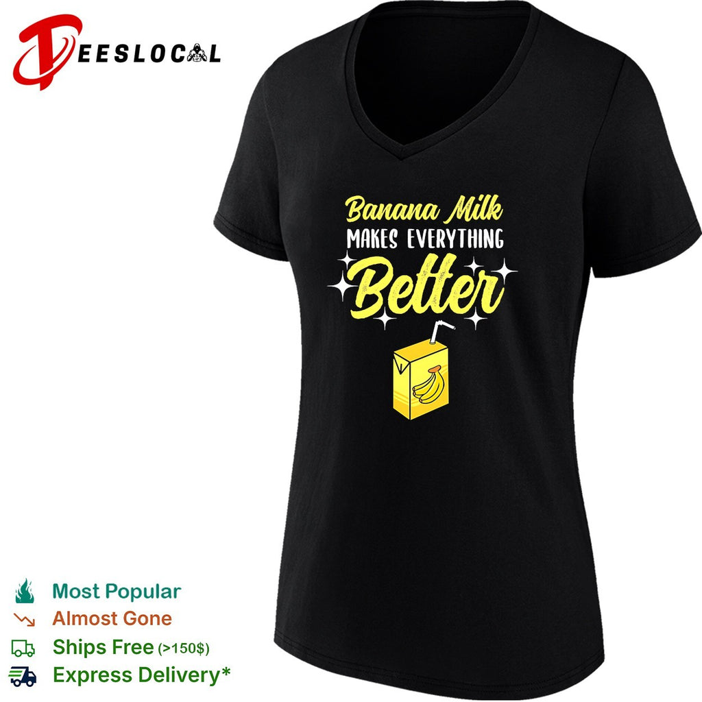 Banana milk makes everything better carton shirt