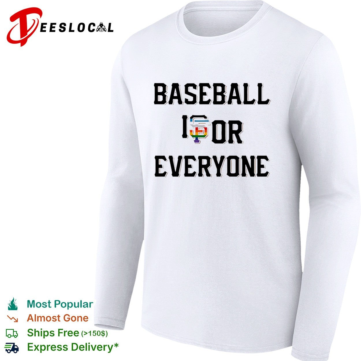 Baseball is for Everyone San Francisco Giants Pride Rainbow shirt