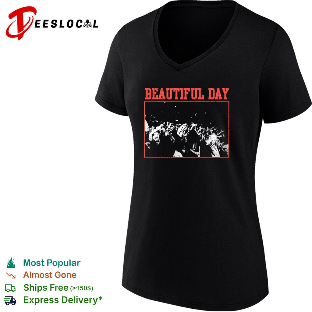 Beautiful day crowd photo shirt
