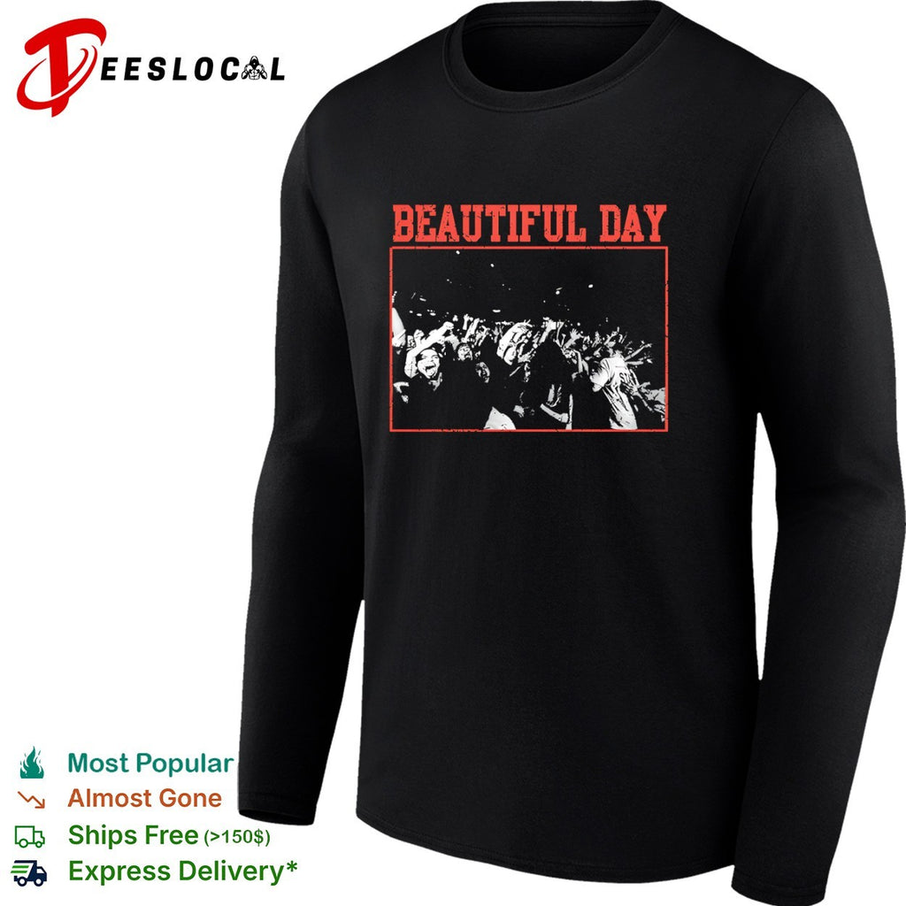 Beautiful day crowd photo shirt