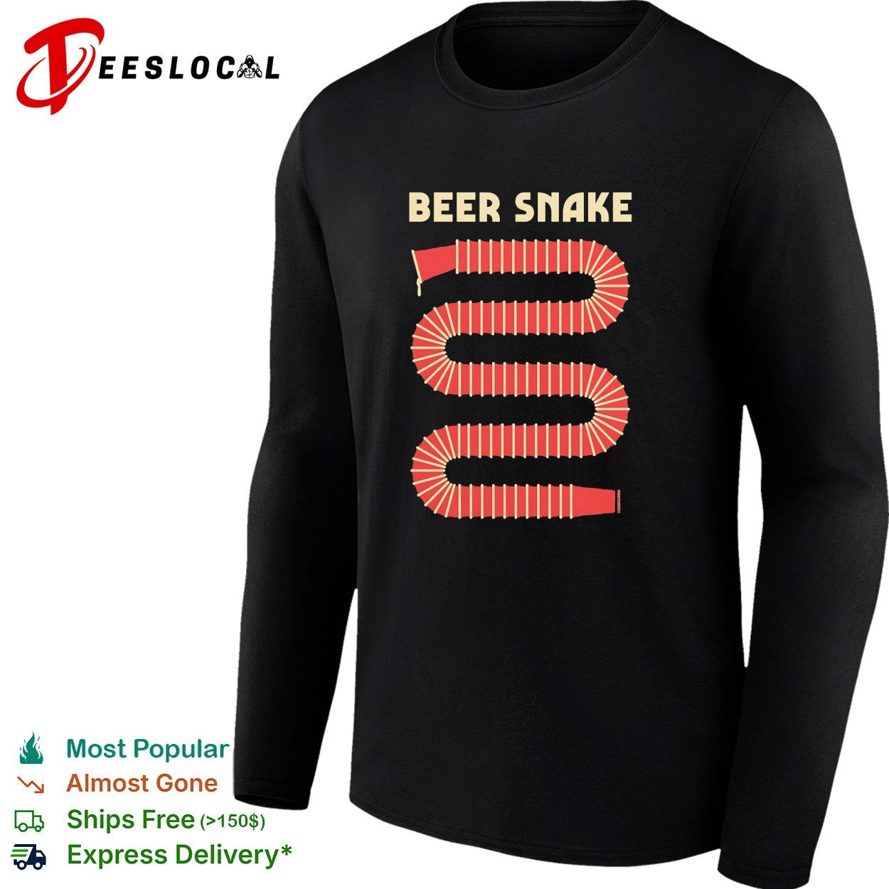 Beer snake shirt