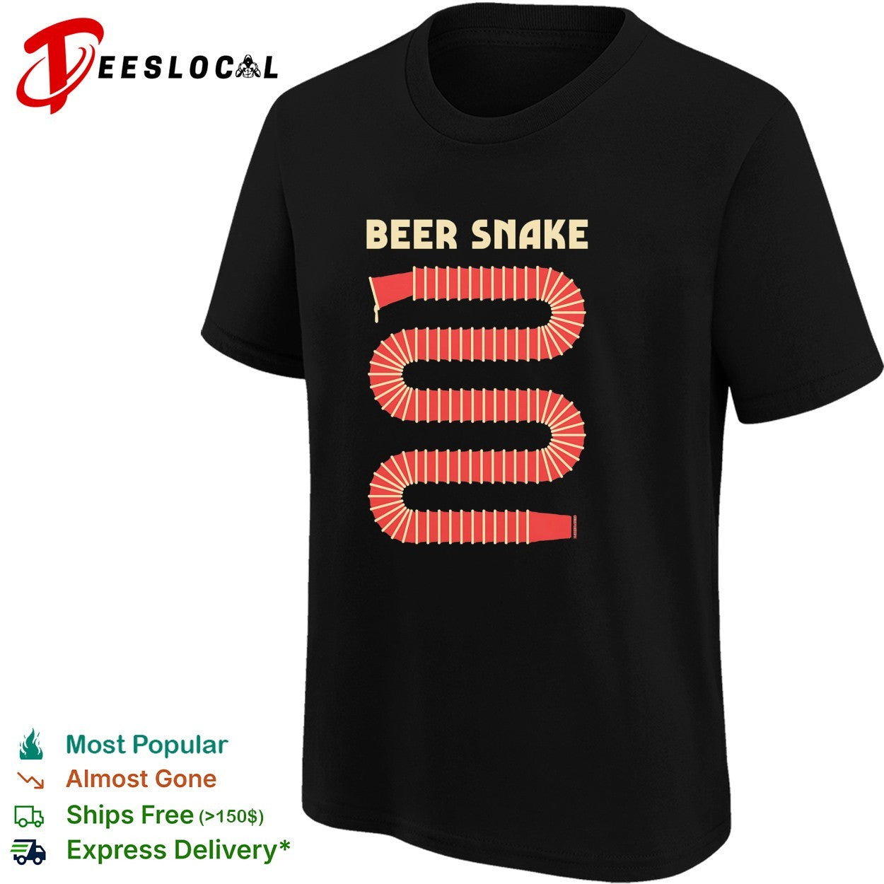 Beer snake shirt