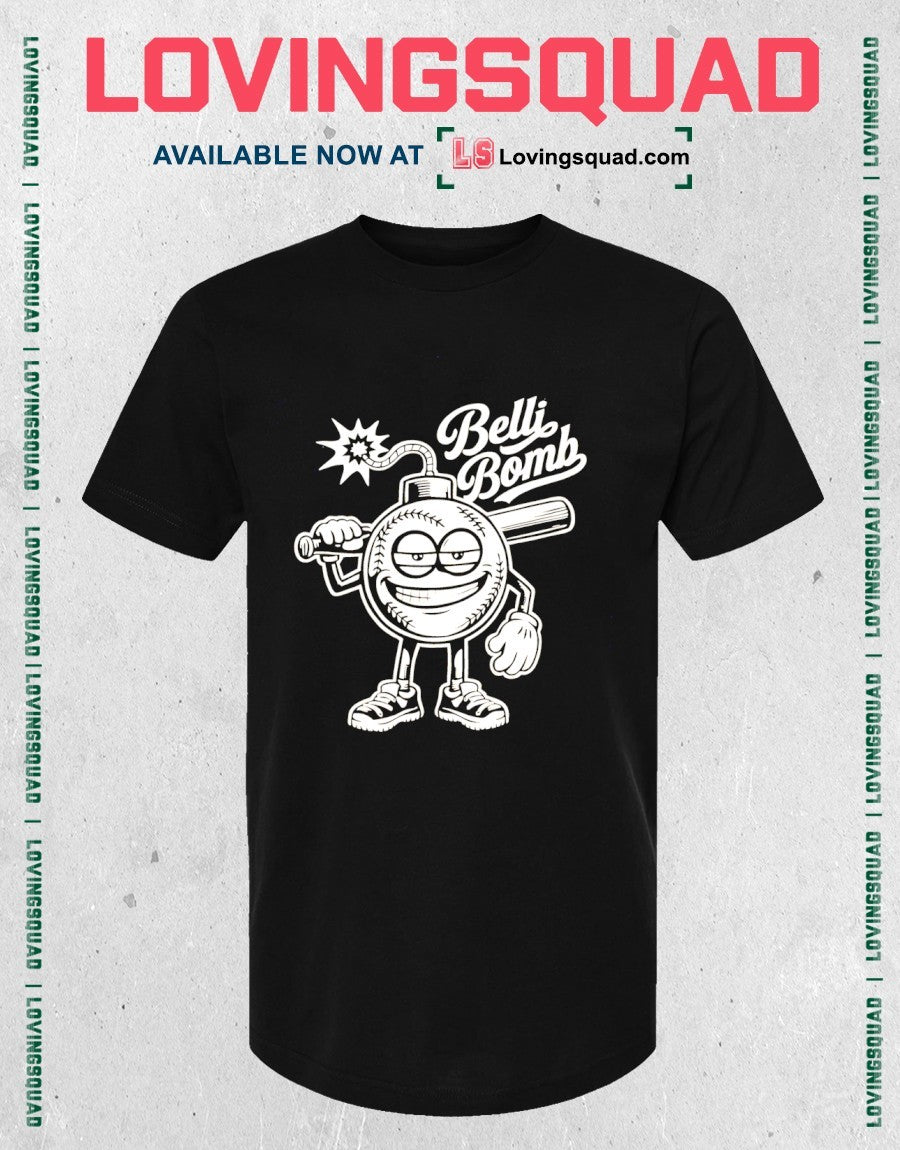 Belli Bomb baseball logo shirt