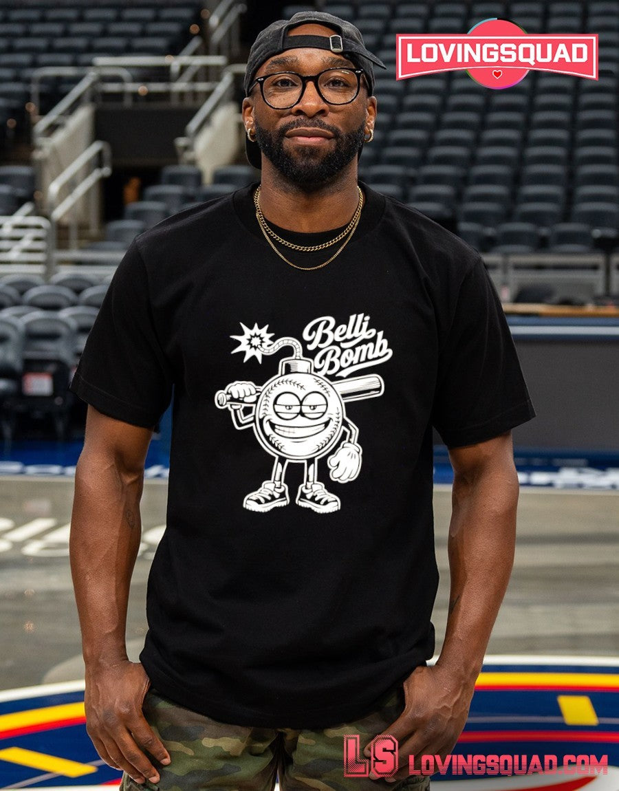 Belli Bomb baseball logo shirt