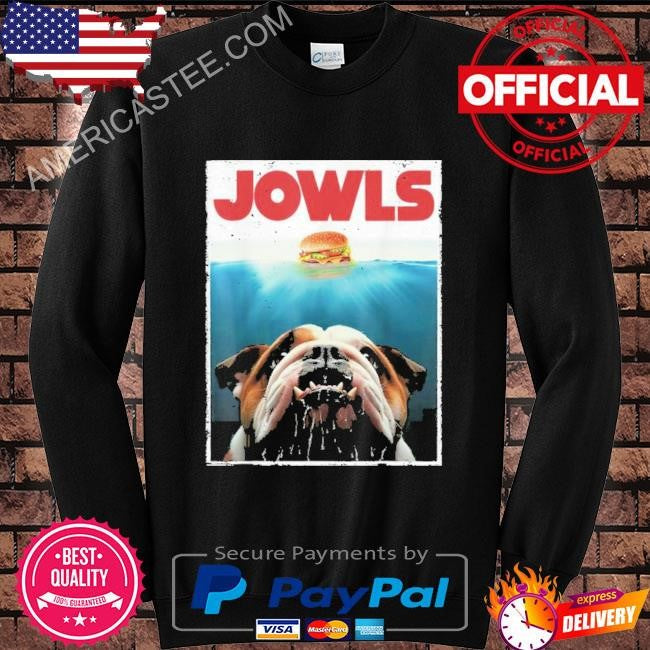 Bulldog Jowls Burger Bully Dog Lovers T-Shirt