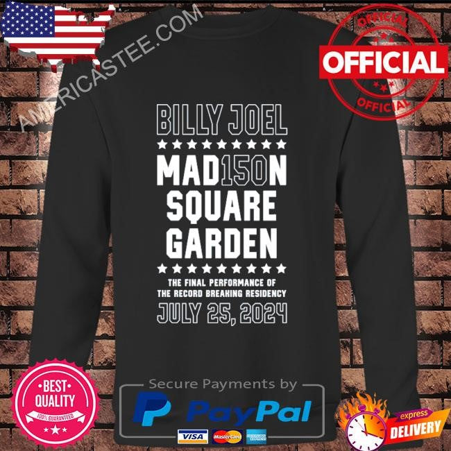 Billy joel msg 150 banner shirt