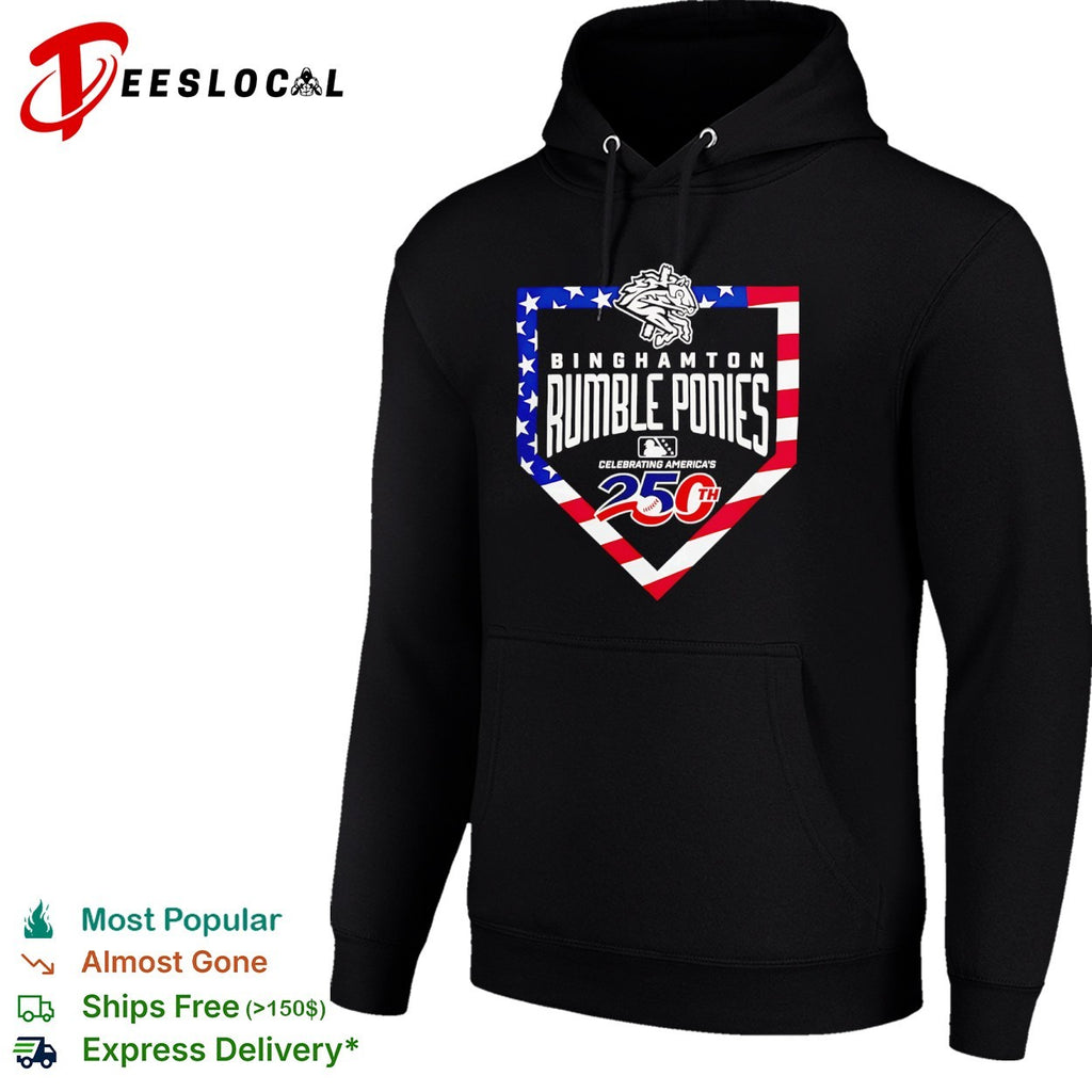 Binghamton Rumble Ponies Celebrating America’s 250th Anniversary Baseball Shirt