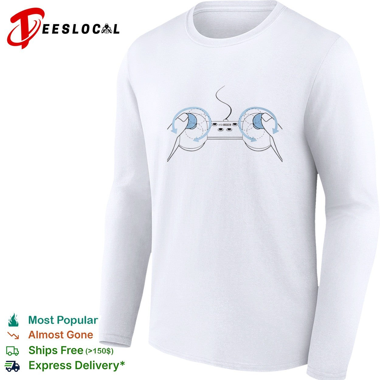 Bitch Control Gaming Controller Joystick Rotation Gamer Shirt