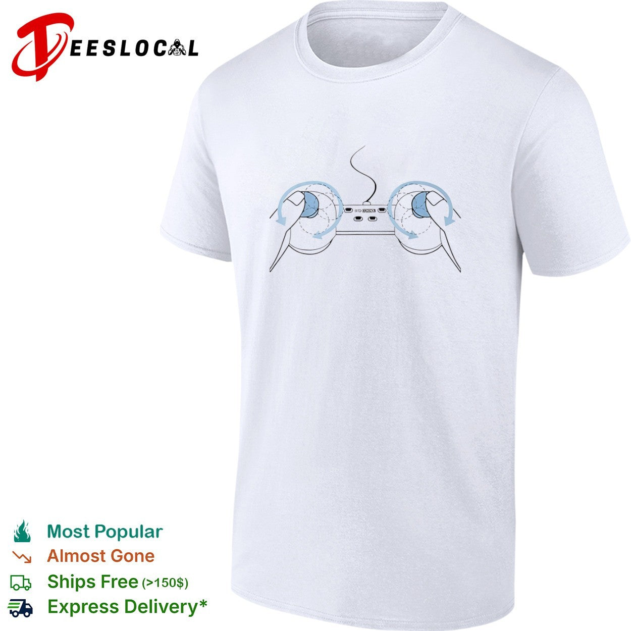 Bitch Control Gaming Controller Joystick Rotation Gamer Shirt