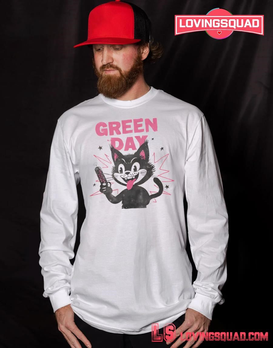 Black cat Green Day American dream shirt