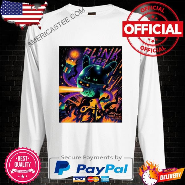 Blink 182 t-mobile arena las vegas nv july 3 2024 poster shirt