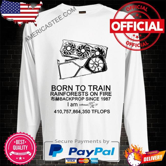 Born To Train Rainforests On Fire Backprop Since 1987 shirt