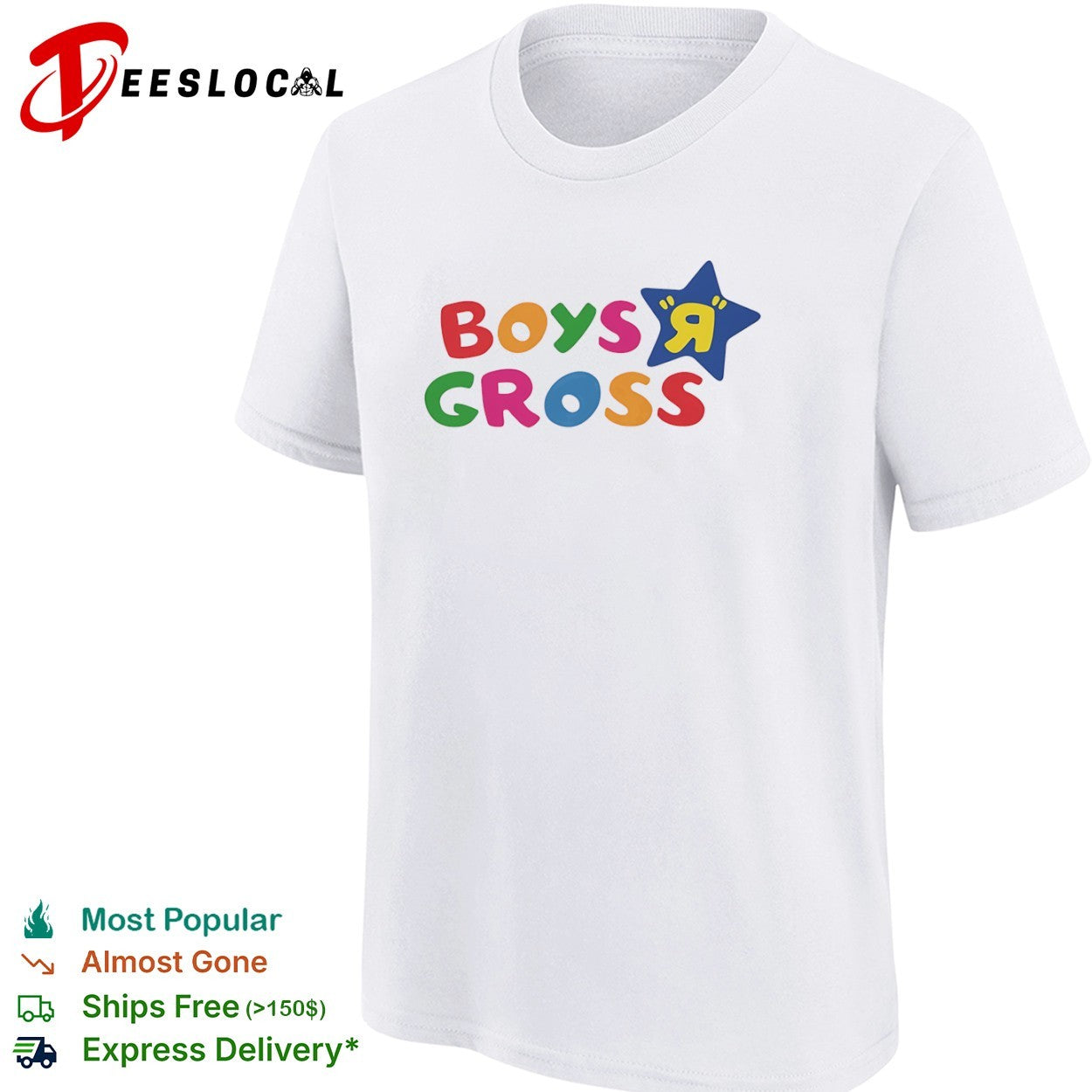 Boys R gross star shirt