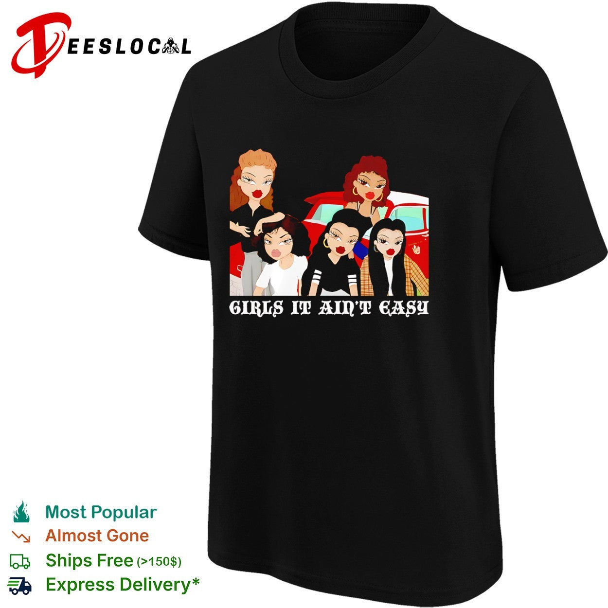 Bratz Girls It Aint Easy Parody Cartoon Characters Doll Aesthetic shirt