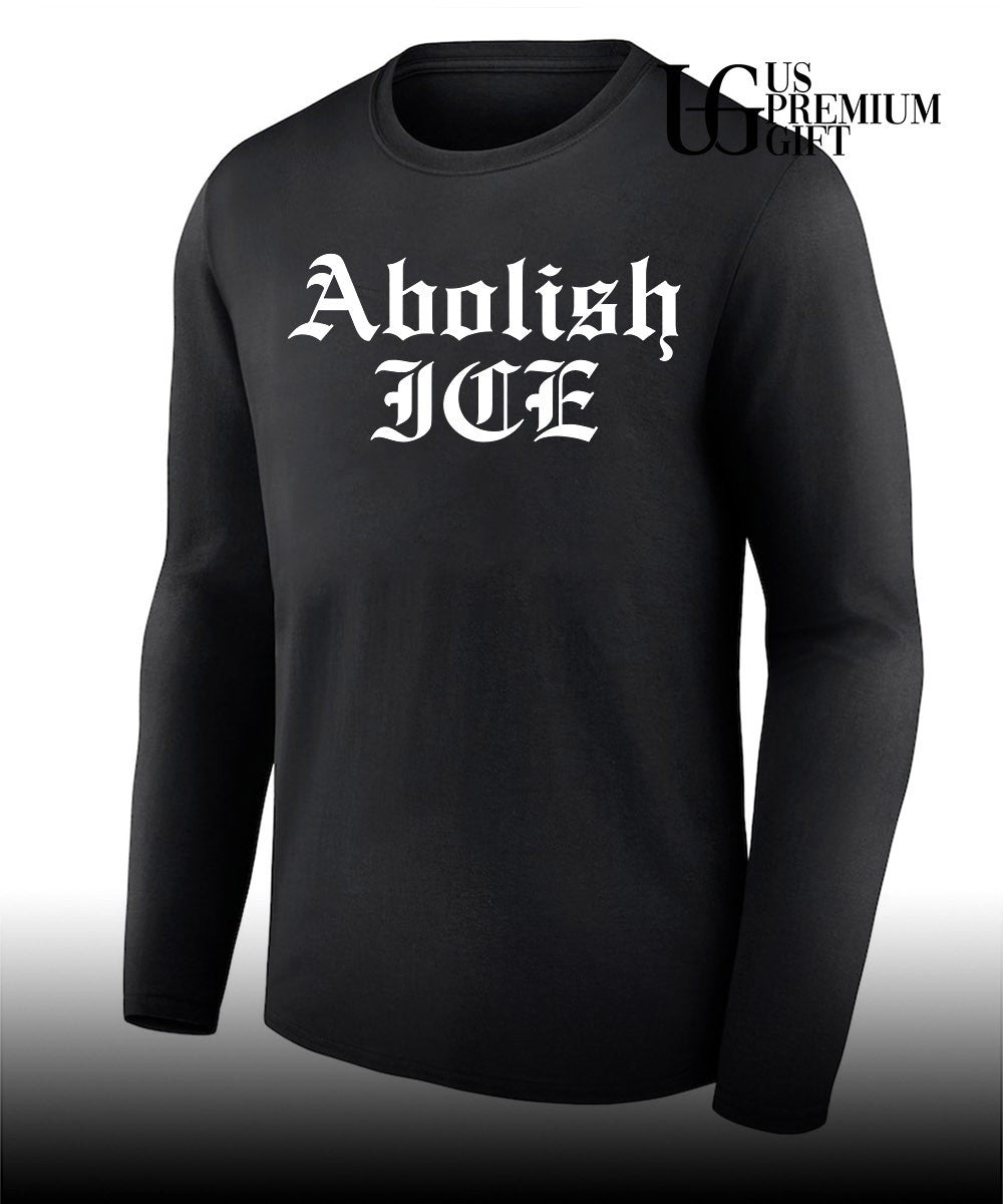 Brody King wearing Abolish ICE shirt