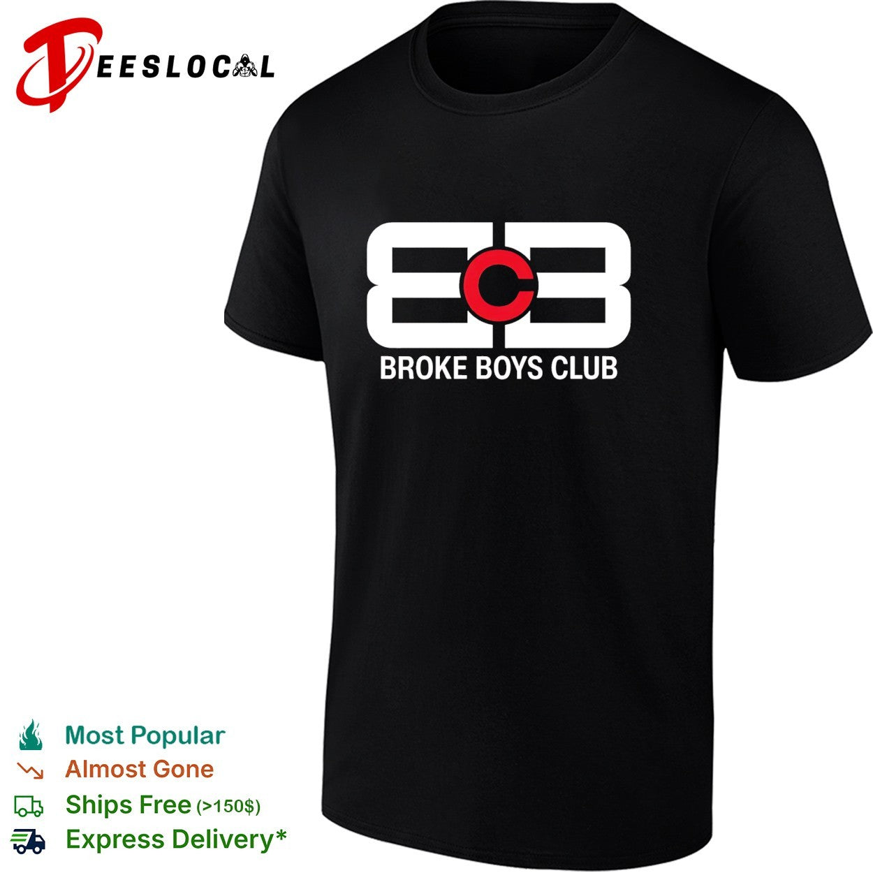 Broke Boys Club BBC logo parody shirt
