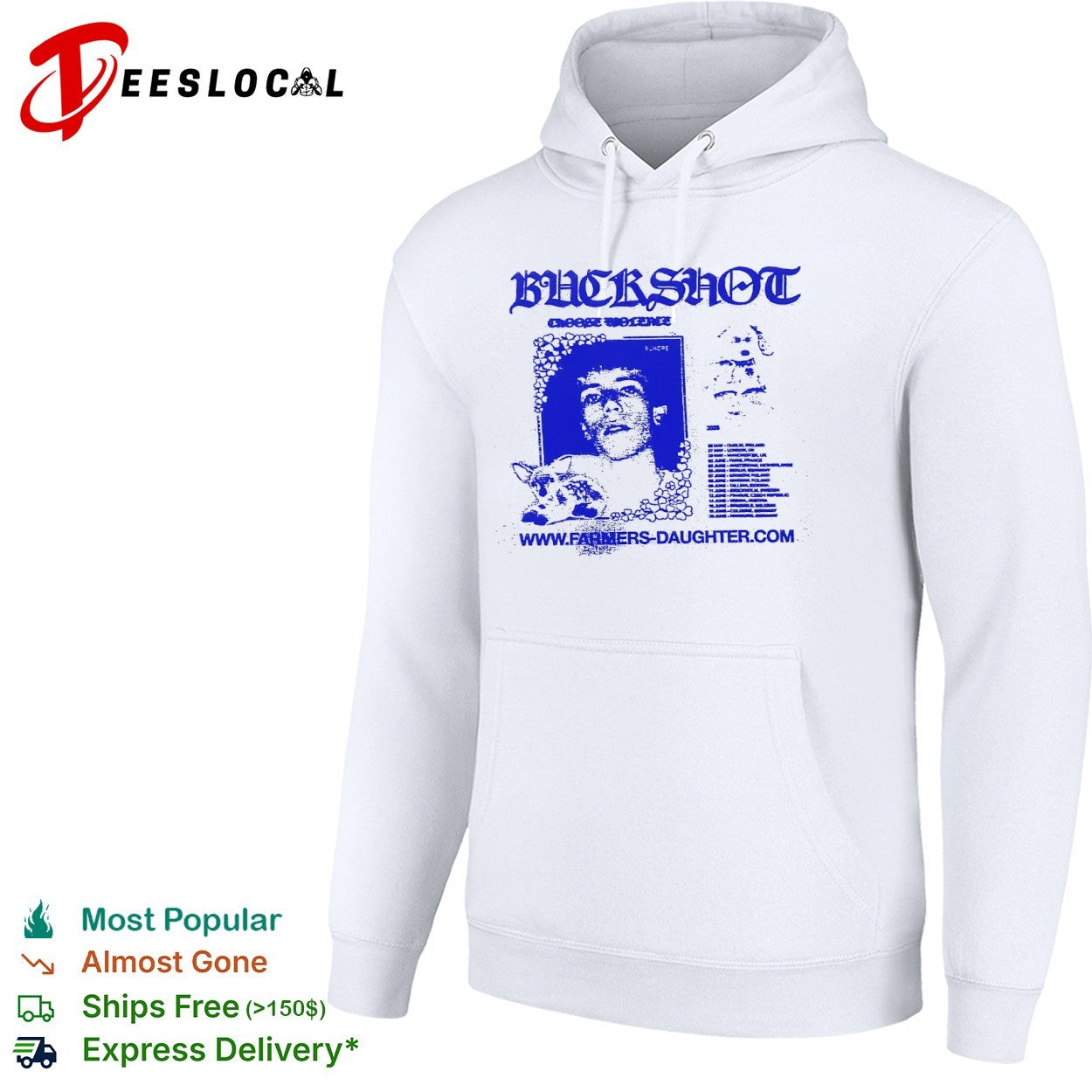 Buckshot choose violence Europe 2023 farmers daughter band shirt