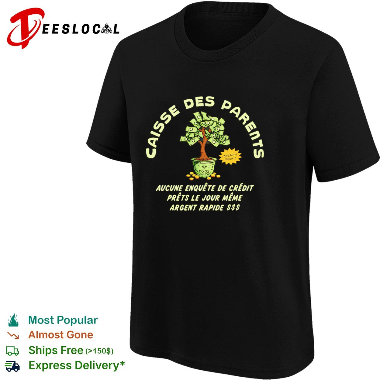 Caisse des parents cooperative familiale aucune enquete de credit pret shirt