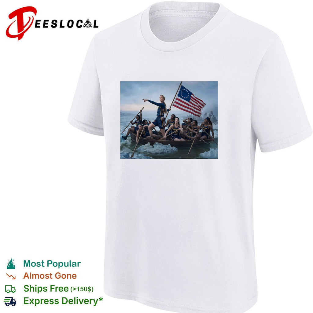 Caitlin Clark Indiana Fever WNBA Washington Crossing shirt