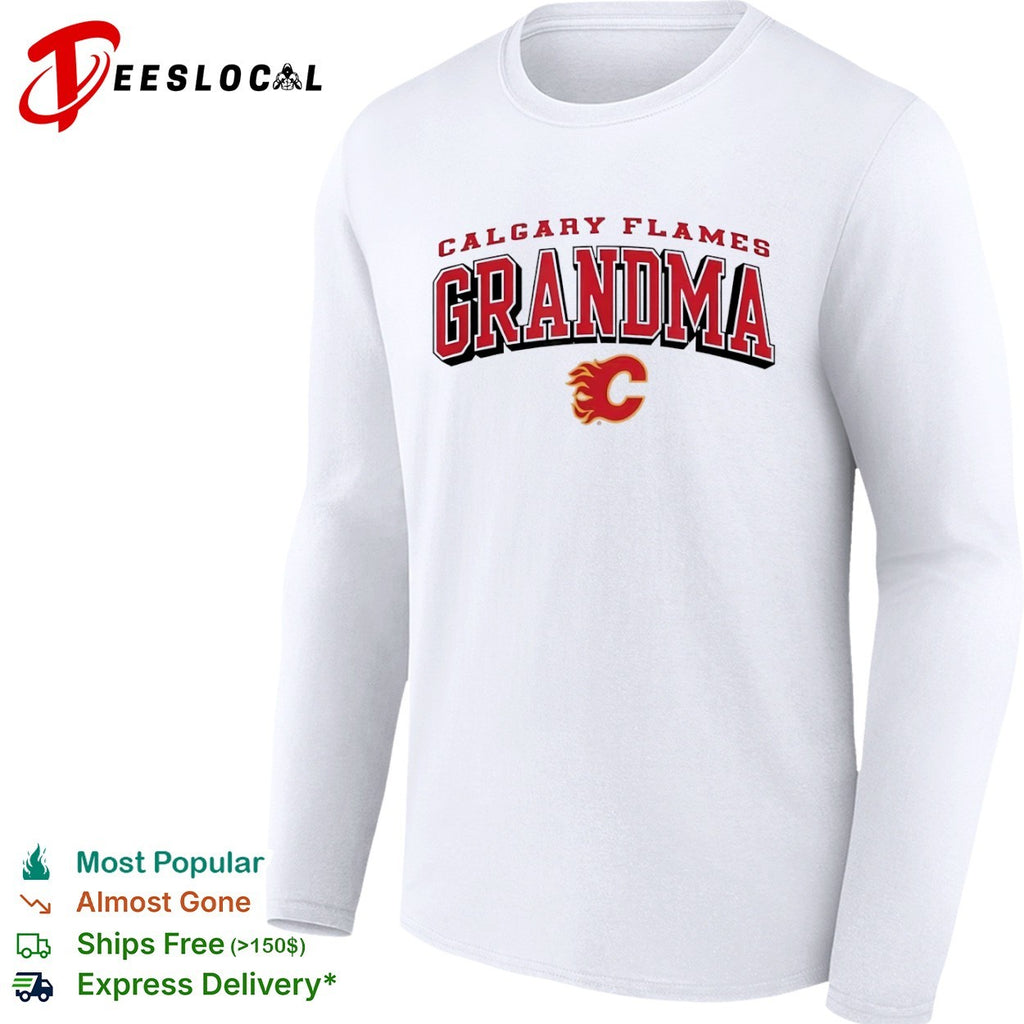 Calgary Flames Grandma logo hirt