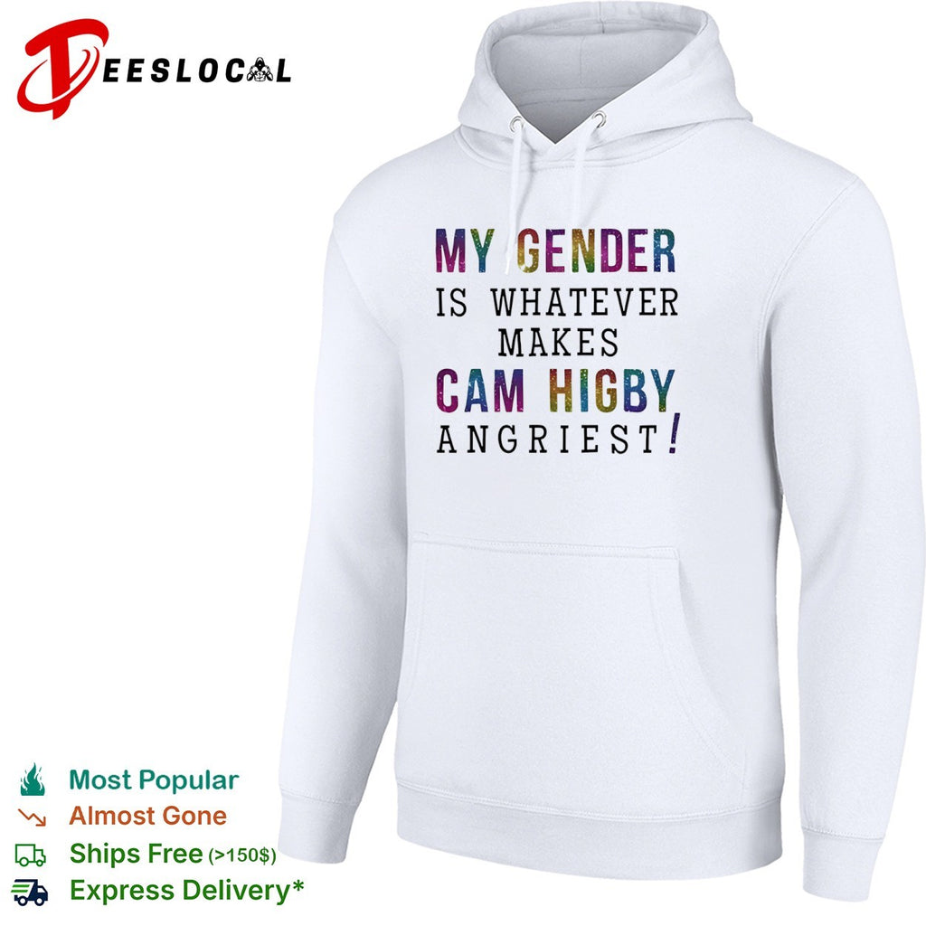 Cam Higby My gender is whatever makes angriest glitter shirt