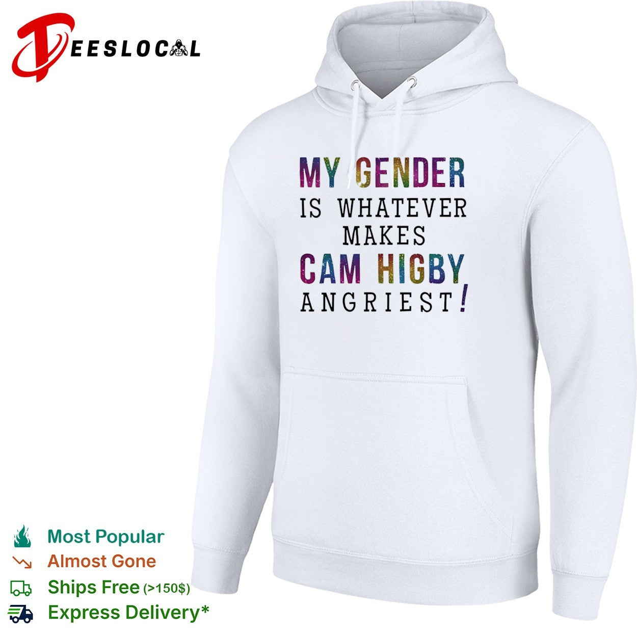 Cam Higby My gender is whatever makes angriest glitter shirt