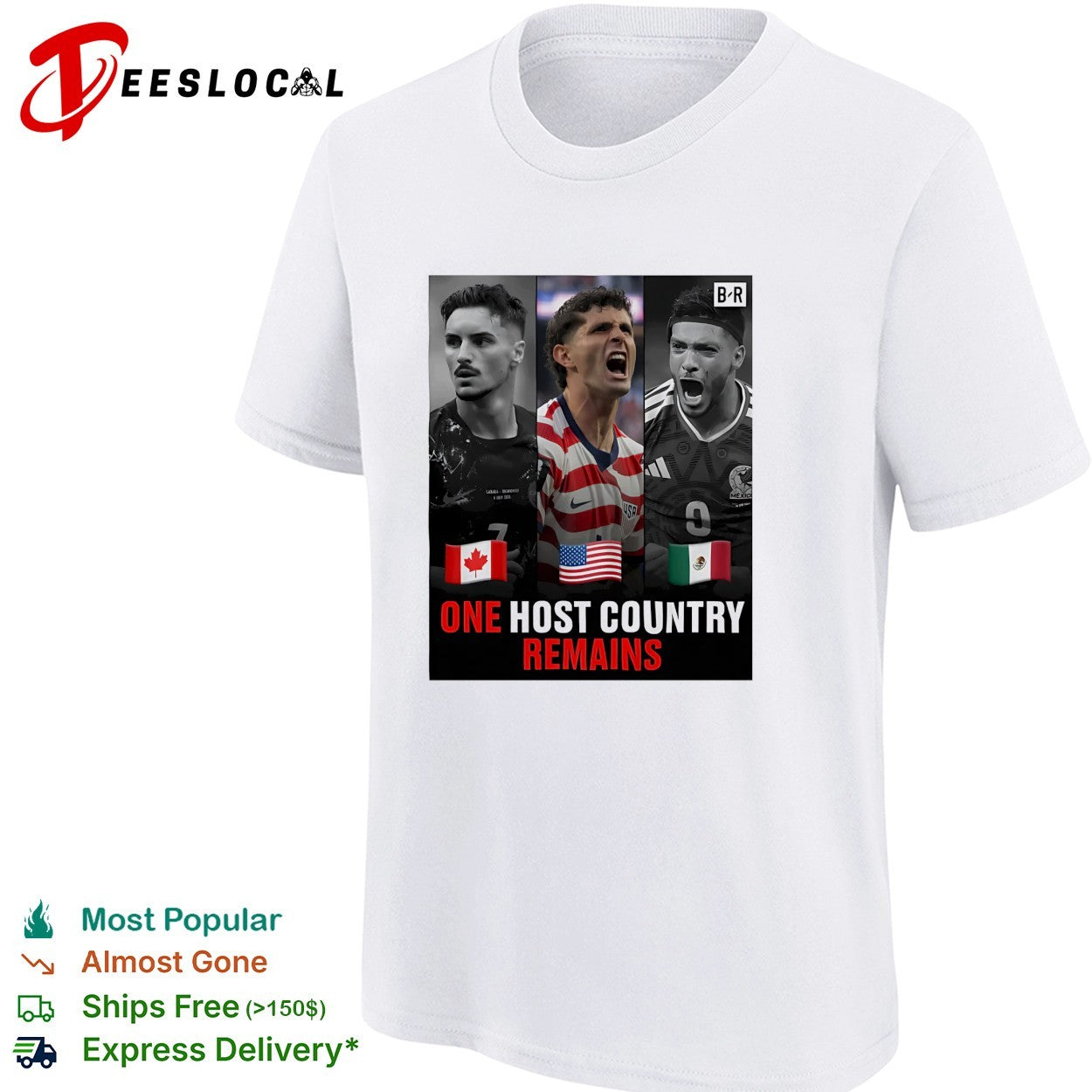 Canada USA Mexico World Cup 2026 one host country remains shirt