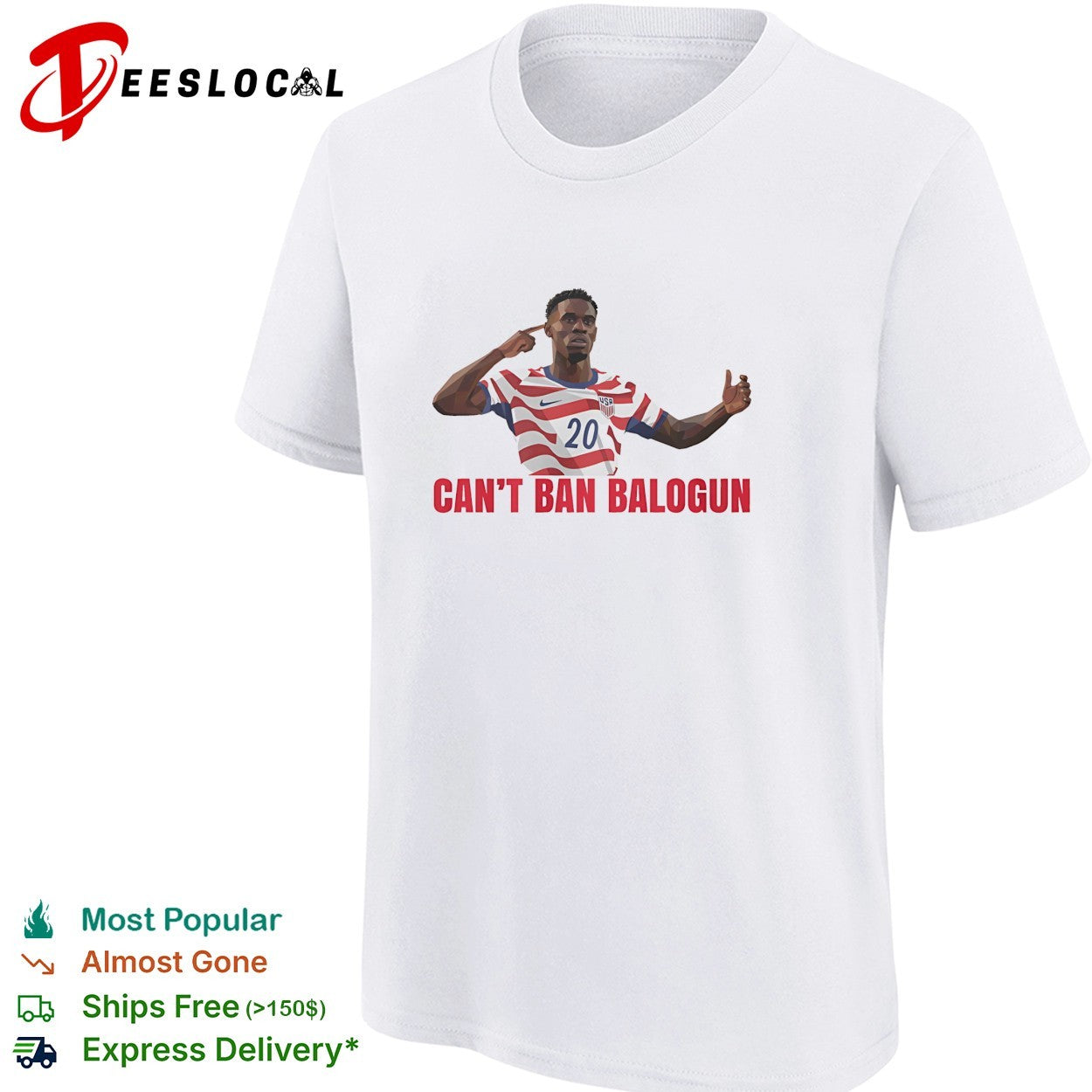 Can’t ban Folarin Balogun because his having Trump meme shirt