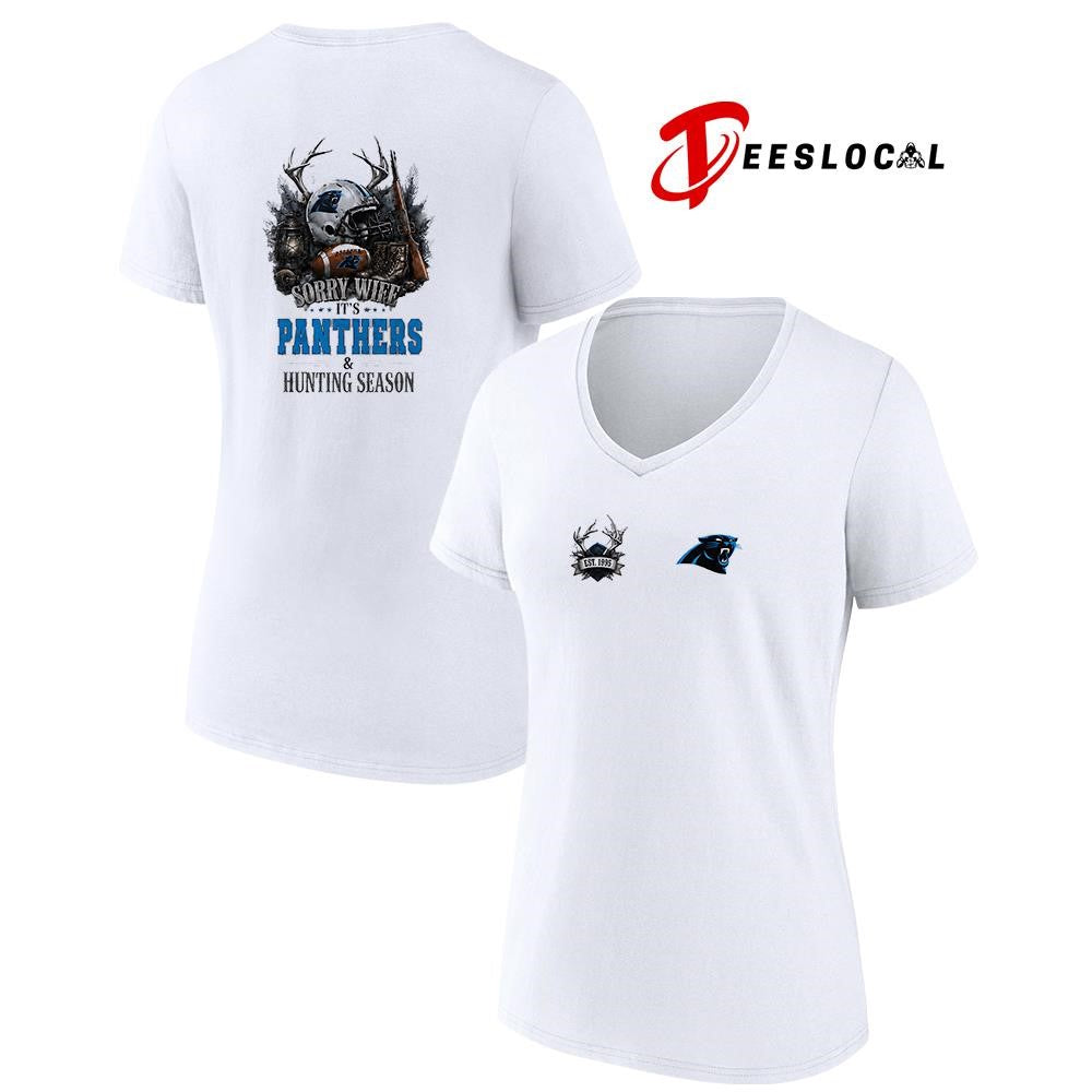 Carolina Panthers sorry wife it’s hunting season deer shirt