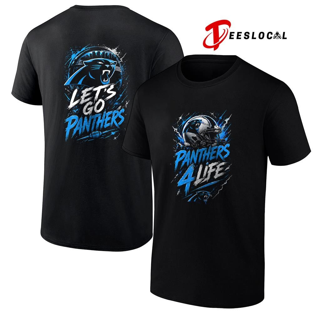 Carolina Panthers x fan 4 life graphic shirt