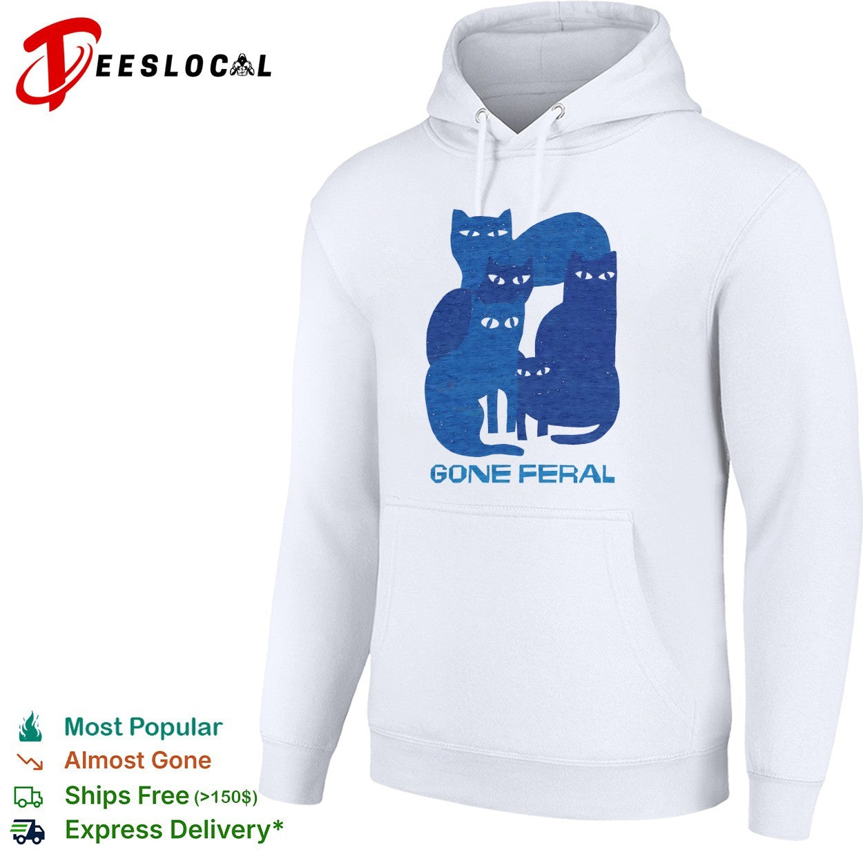 Cats gone feral silhouette group shirt