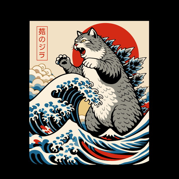 Catzilla The Great Wave
