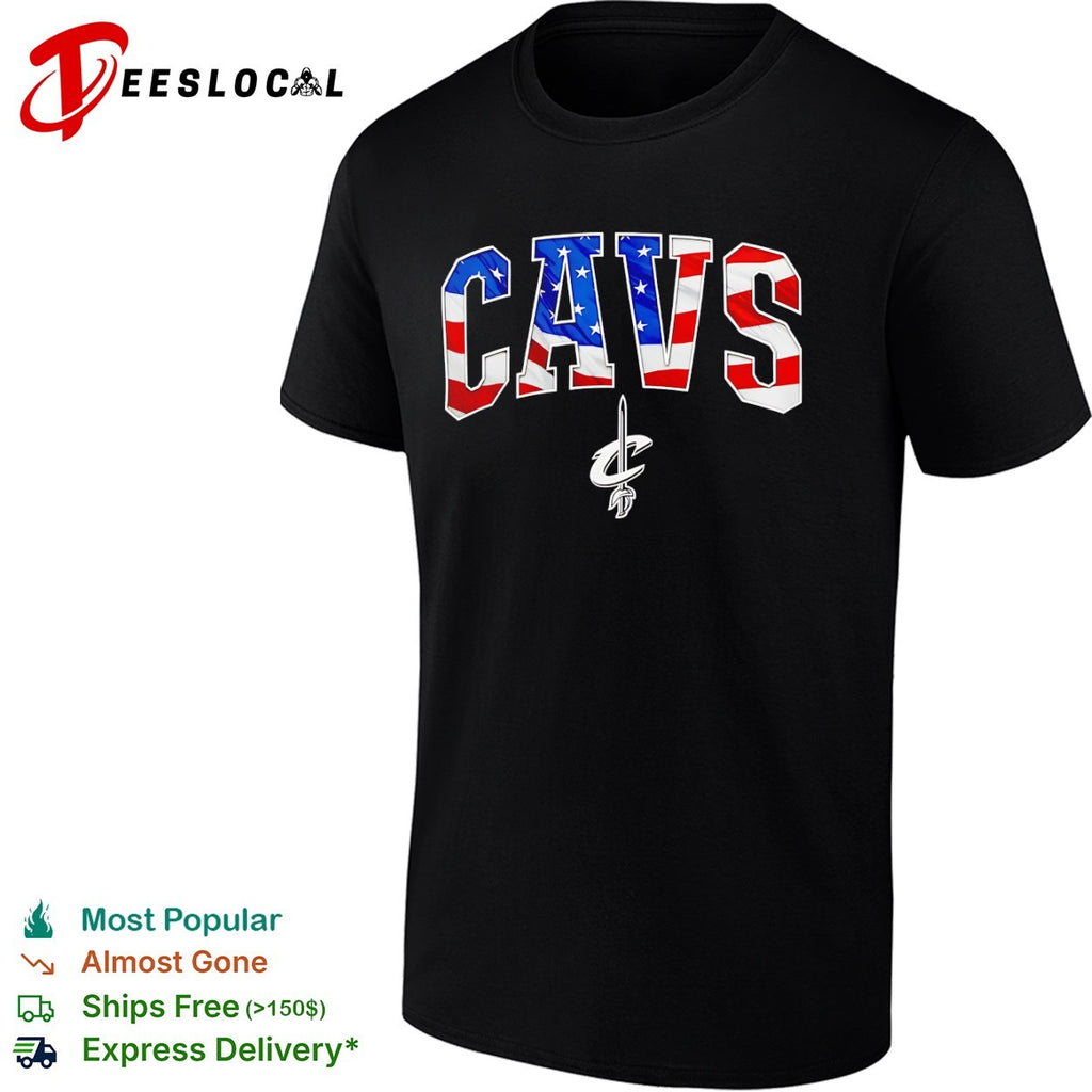 Cavs Cleveland Cavaliers American Flag Basketball shirt