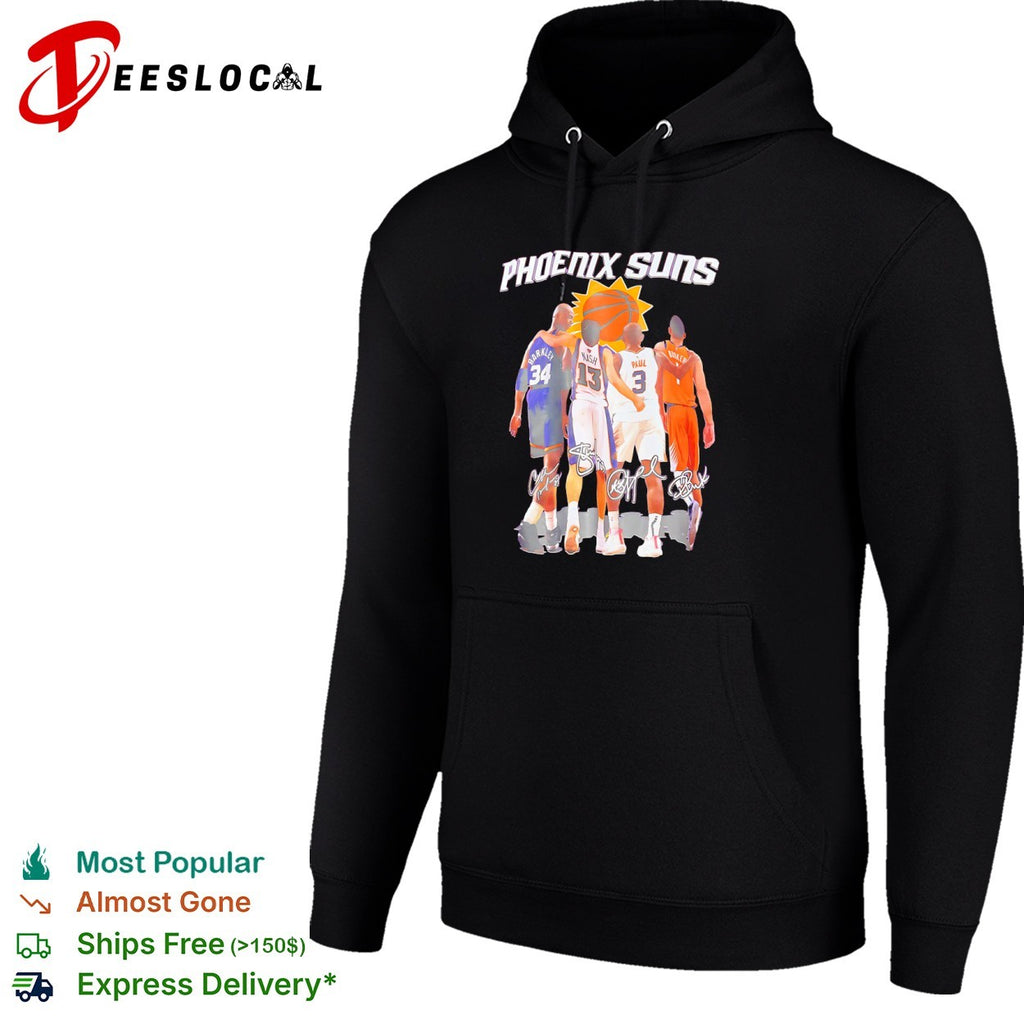 Charles Barkley Steve Nash Chris Paul Devin Booker Phoenix Suns NBA signature shirt