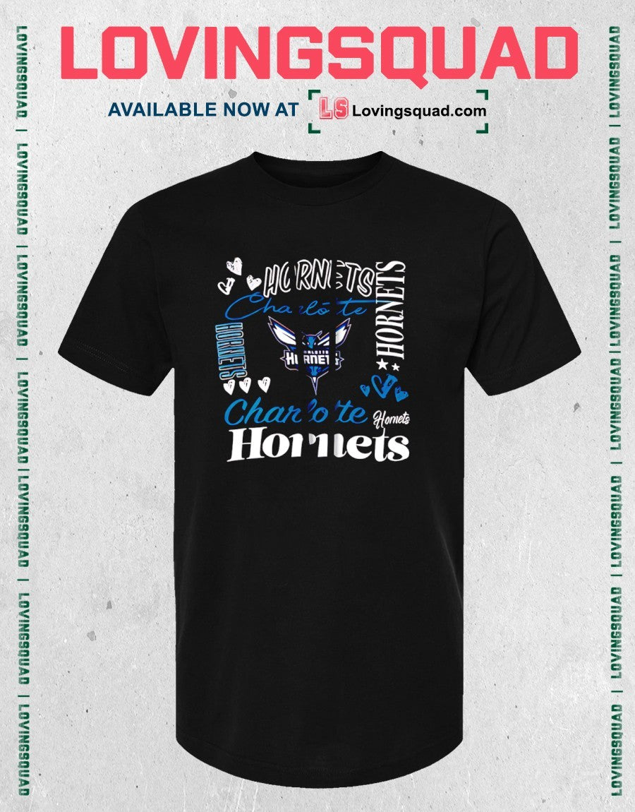 Charlotte Hornets Team Collage Graphic Shirt